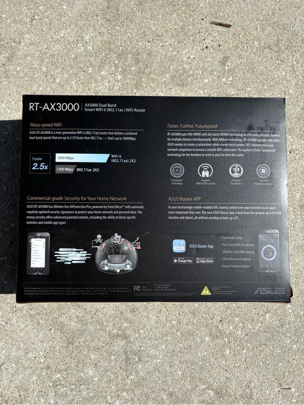 ASUS RT-AX3000 Dual-Band WiFi 6 Router - Black - Picture 2 of 4